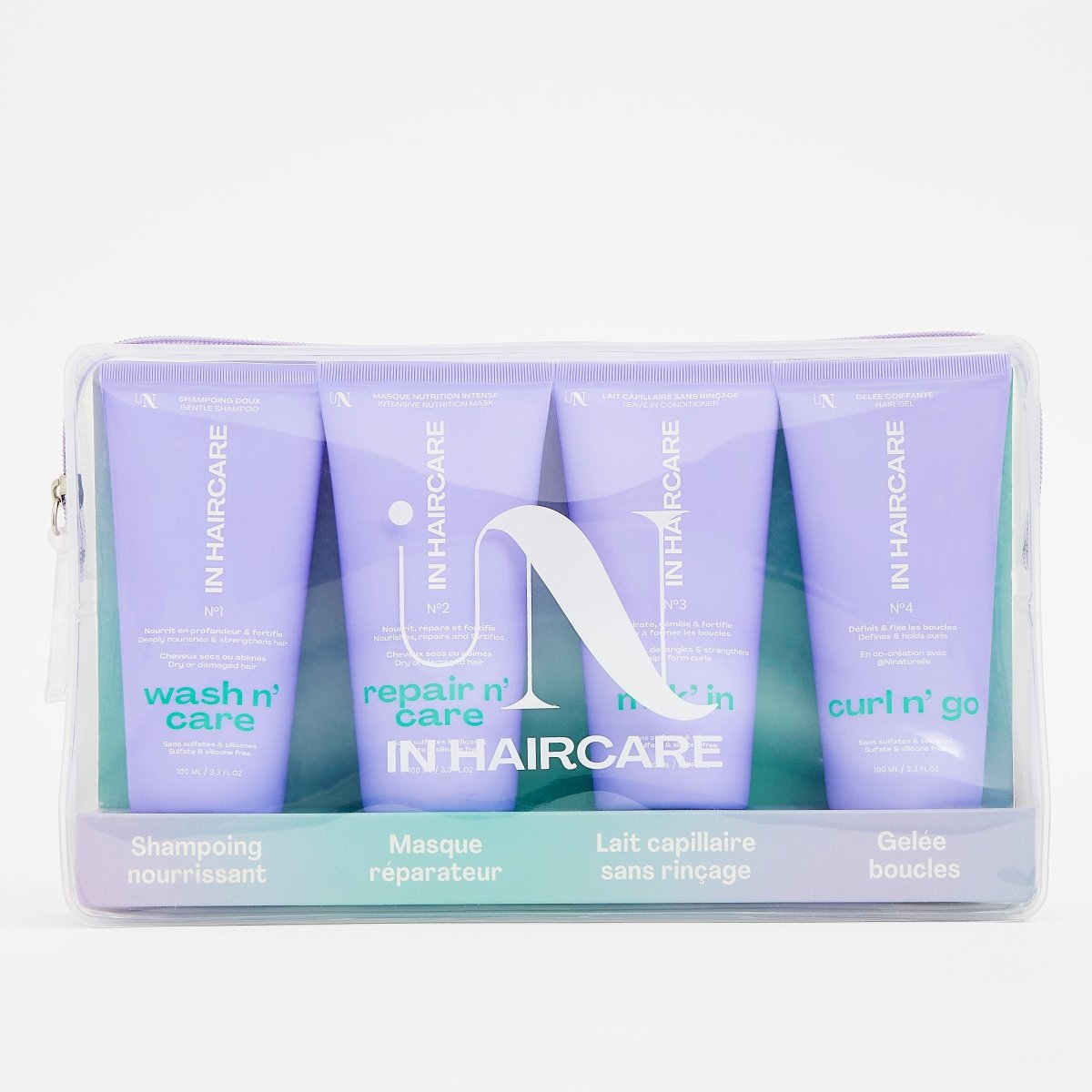 Travel n' Go Tasche: 4 Essentials im Reiseformat - 100 ml - In Haircare