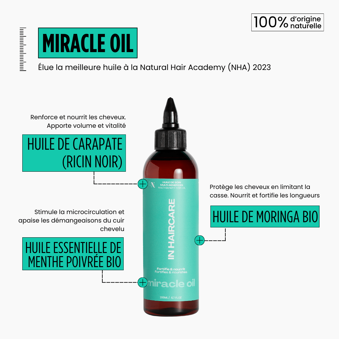 Kräftigendes Pflegeöl - Carapate und Pfefferminze - 200ml - In Haircare