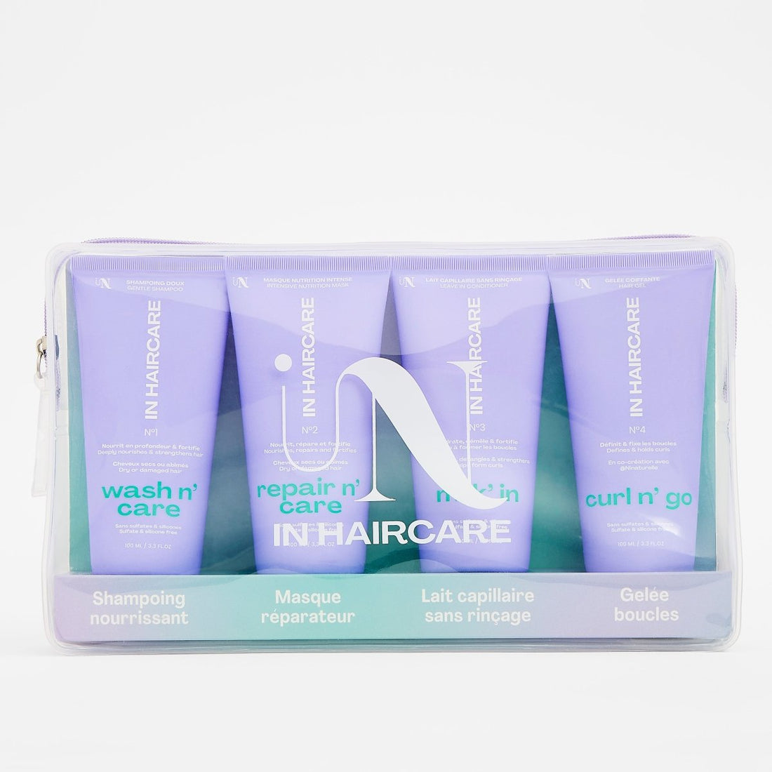 Travel n' Go Tasche: 4 Essentials im Reiseformat - 100 ml - In Haircare